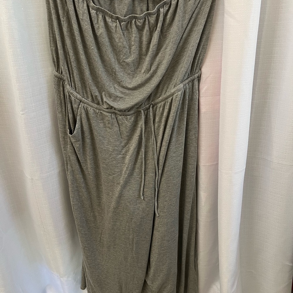 Gray Tube Top Romper